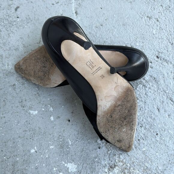 Carolina Herrera Leather n suede heels - Picture 8 of 8